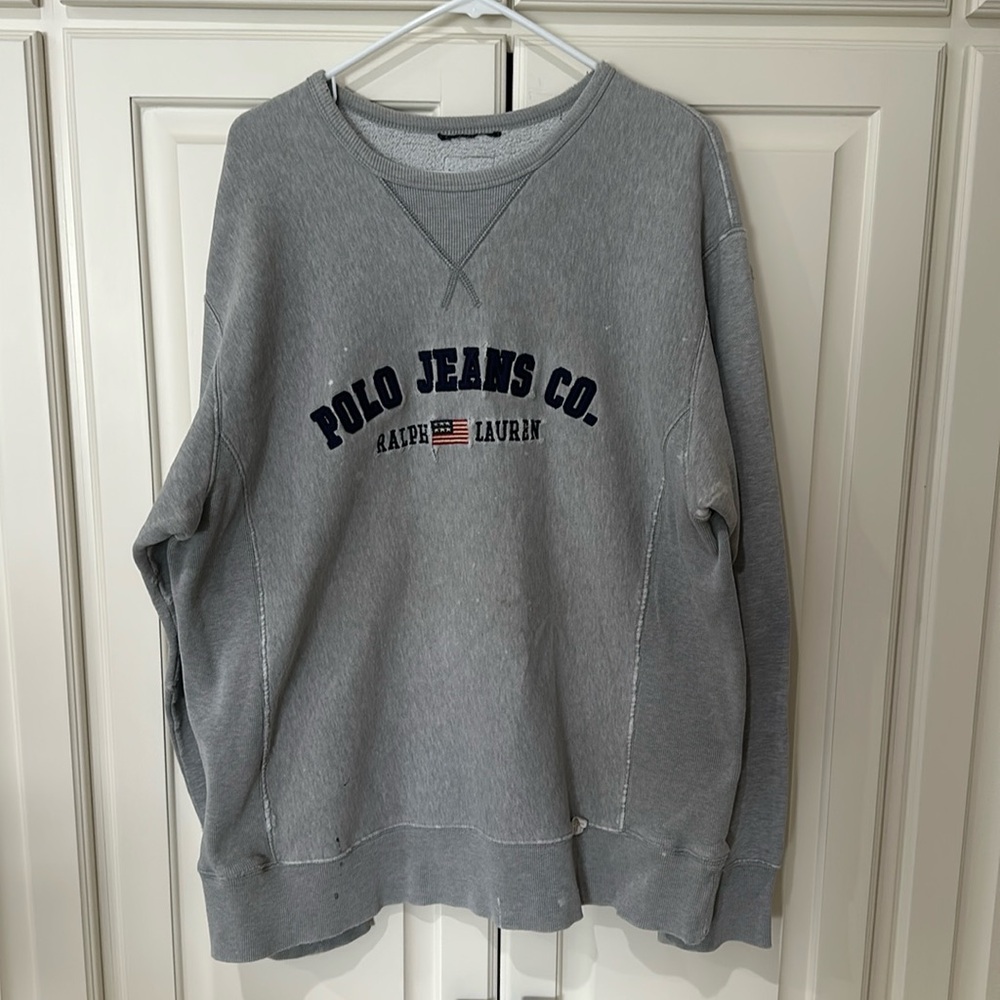 Ralph Lauren Polo Vintage Distressed Crew Neck